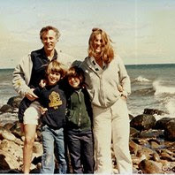 A family photograph by the sea