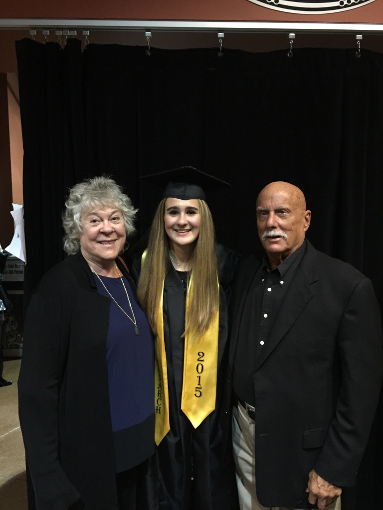 Marshall and Marian celebrating a family graduation
