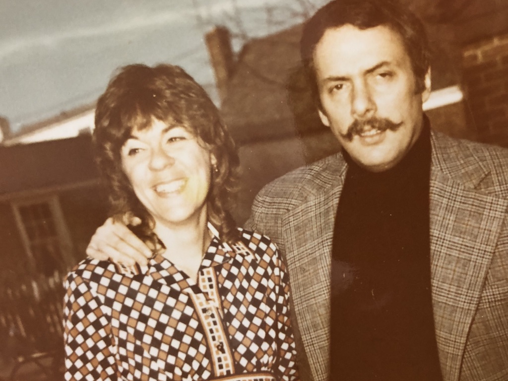 Marshall and his wife together as a young couple